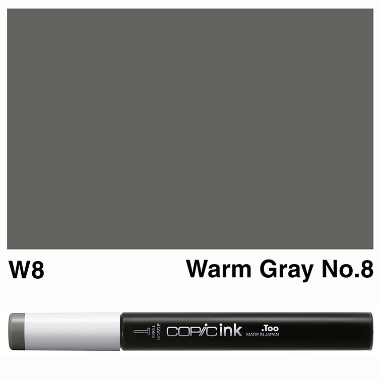COPIC COPIC W8 WARM GRAY #8 REFILL