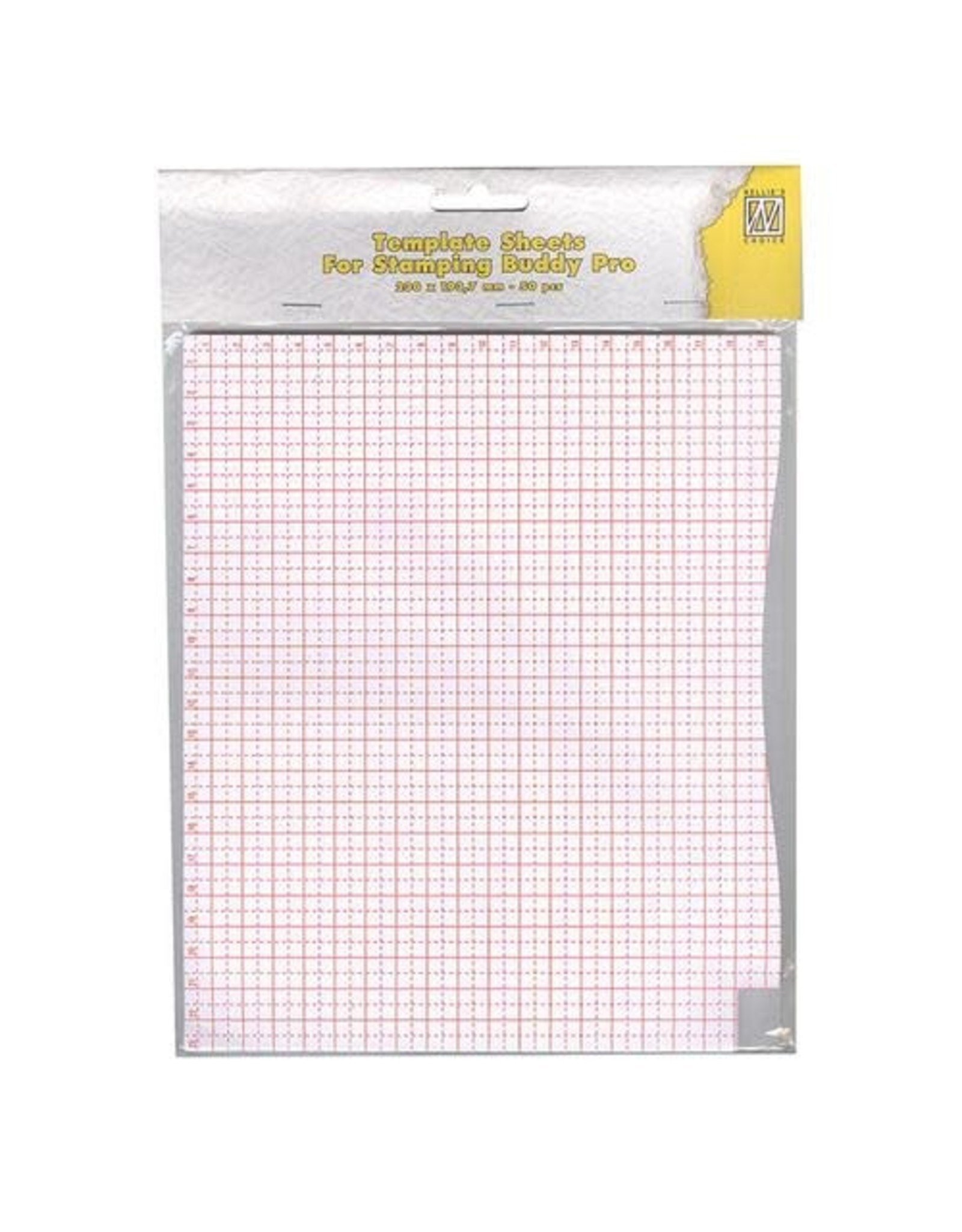 NELLIE SNELLEN NELLIE SNELLEN STAMPING BUDDY PRO TEMPLATE SHEETS 50/PACK