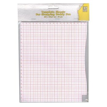 NELLIE SNELLEN NELLIE SNELLEN STAMPING BUDDY PRO TEMPLATE SHEETS 50/PACK