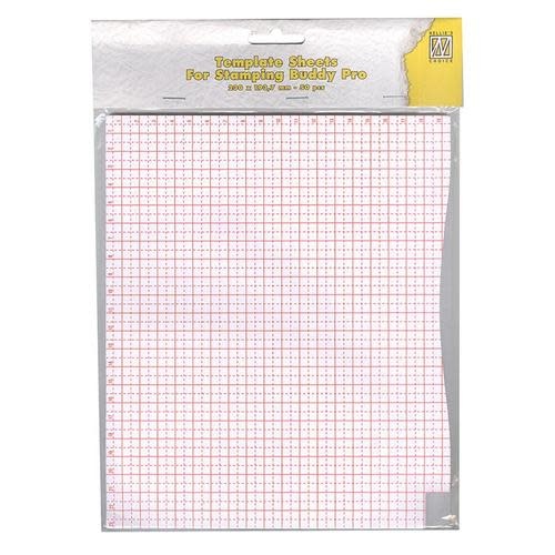 NELLIE SNELLEN NELLIE SNELLEN STAMPING BUDDY PRO TEMPLATE SHEETS 50/PACK
