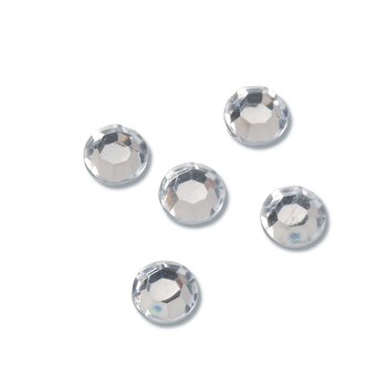 DARICE ROUND CRYSTAL ACRYLIC RHINESTONES 12MM 70PC