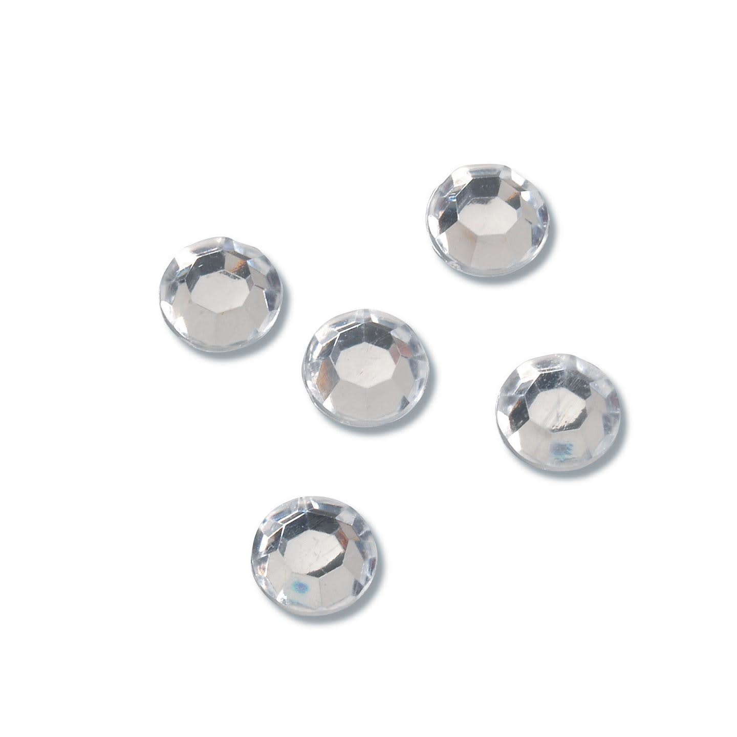 DARICE ROUND CRYSTAL ACRYLIC RHINESTONES 12MM 70PC