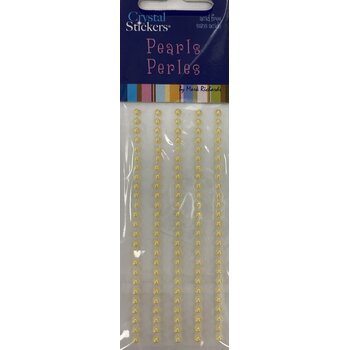 MARK RICHARDS GOLD PEARL CRYSTAL STICKERS 3MM 125PK