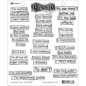 RANGER DYLUSIONS FULL BLOWN CIRCUS CLING STAMP SET