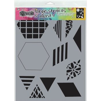 RANGER DYLUSIONS 2" QUILT 9x12 STENCIL