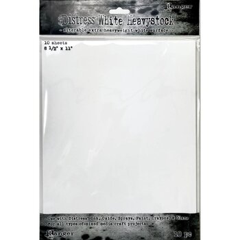 RANGER RANGER TIM HOLTZ DISTRESS WHITE HEAVYSTOCK 8.5x11 10 SHEETS