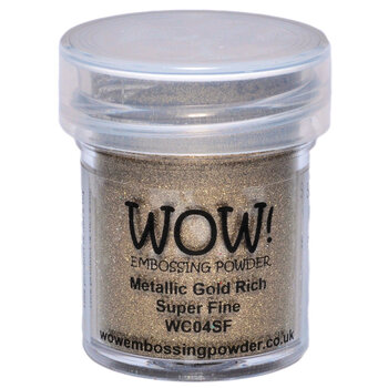 WOW! WOW! METALLIC GOLD RICH SUPER FINE EMBOSSING POWDER 0.5OZ