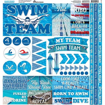DESIGNS BY REMINISCE REMINISCE SWIM TEAM DIE CUT STICKERS
