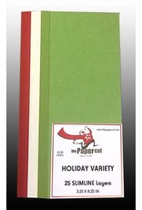 PAPER CUT THE PAPER CUT SLIMLINE LAYERS HOLIDAY VARIETY 3.25x8.25 25 PACK