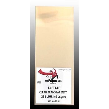 PAPER CUT THE PAPER CUT ACETATE SLIMLINE LAYERS 3.25x8.25 25 PACK