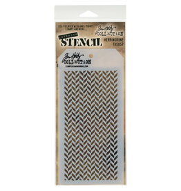 STAMPERS ANONYMOUS STAMPERS ANONYMOUS TIM HOLTZ HERRINGBONE LAYERING STENCIL