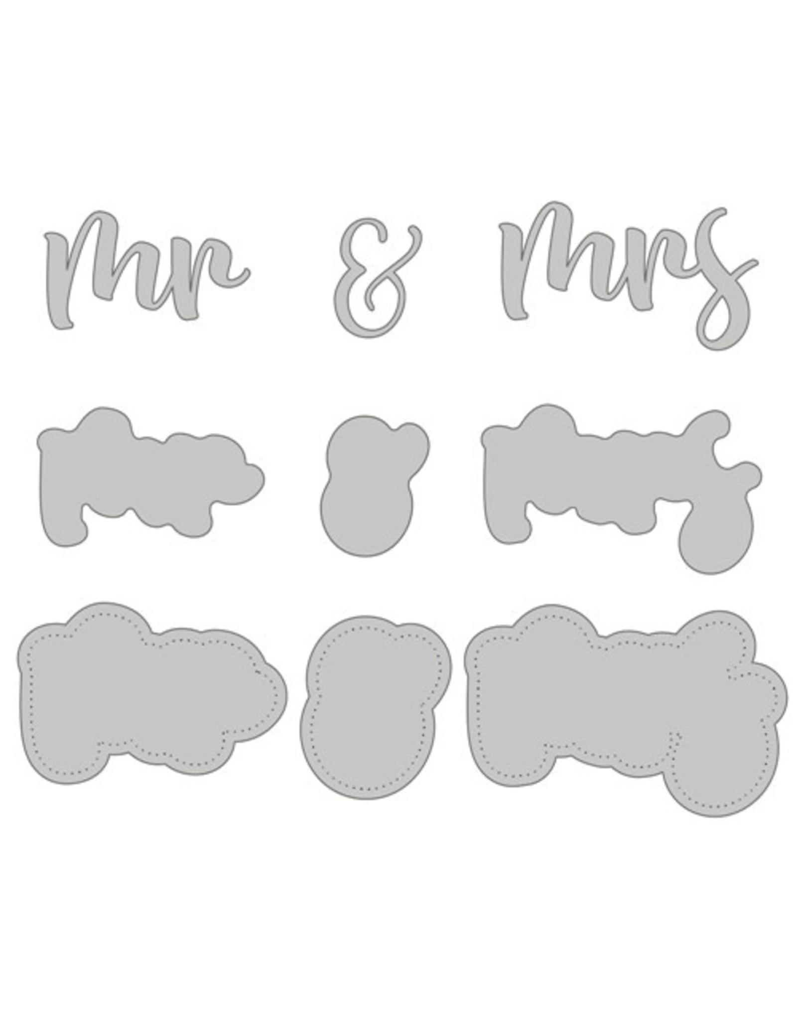 HONEY BEE HONEY BEE STAMPS MR. & MRS. DIE SET
