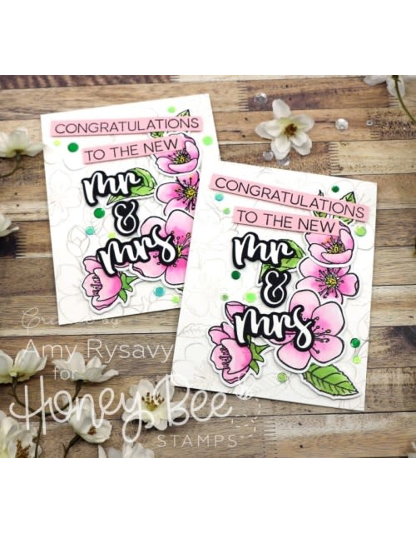 HONEY BEE HONEY BEE STAMPS MR. & MRS. DIE SET