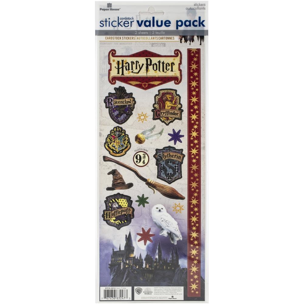 PAPER HOUSE HARRY POTTER VALUE PACK STICKERS - Scrapbook Centrale