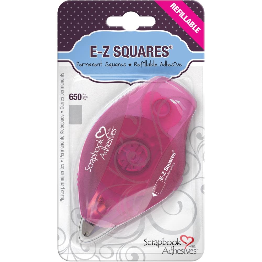 3L SCRAPBOOK ADHESIVES E-Z SQUARES PERMANENT WHITE