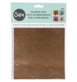 SIZZIX SIZZIX ASSORTED FOIL ADHESIVE SHEETS 8/PK