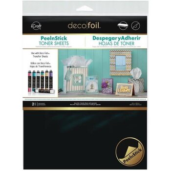 THERMOWEB ICRAFT DECO FOIL TONER SHEETS PEEL N STICK 8X10.5 2PK
