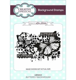 CREATIVE EXPRESSIONS CREATIVE EXPRESSIONS LISA HORTON BUTTERFLY BACKGROUND CLING STAMP