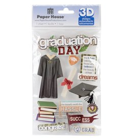 PAPER HOUSE PRODUCTIONS PAPER HOUSE GRADUATION DAY 3D STICKERS
