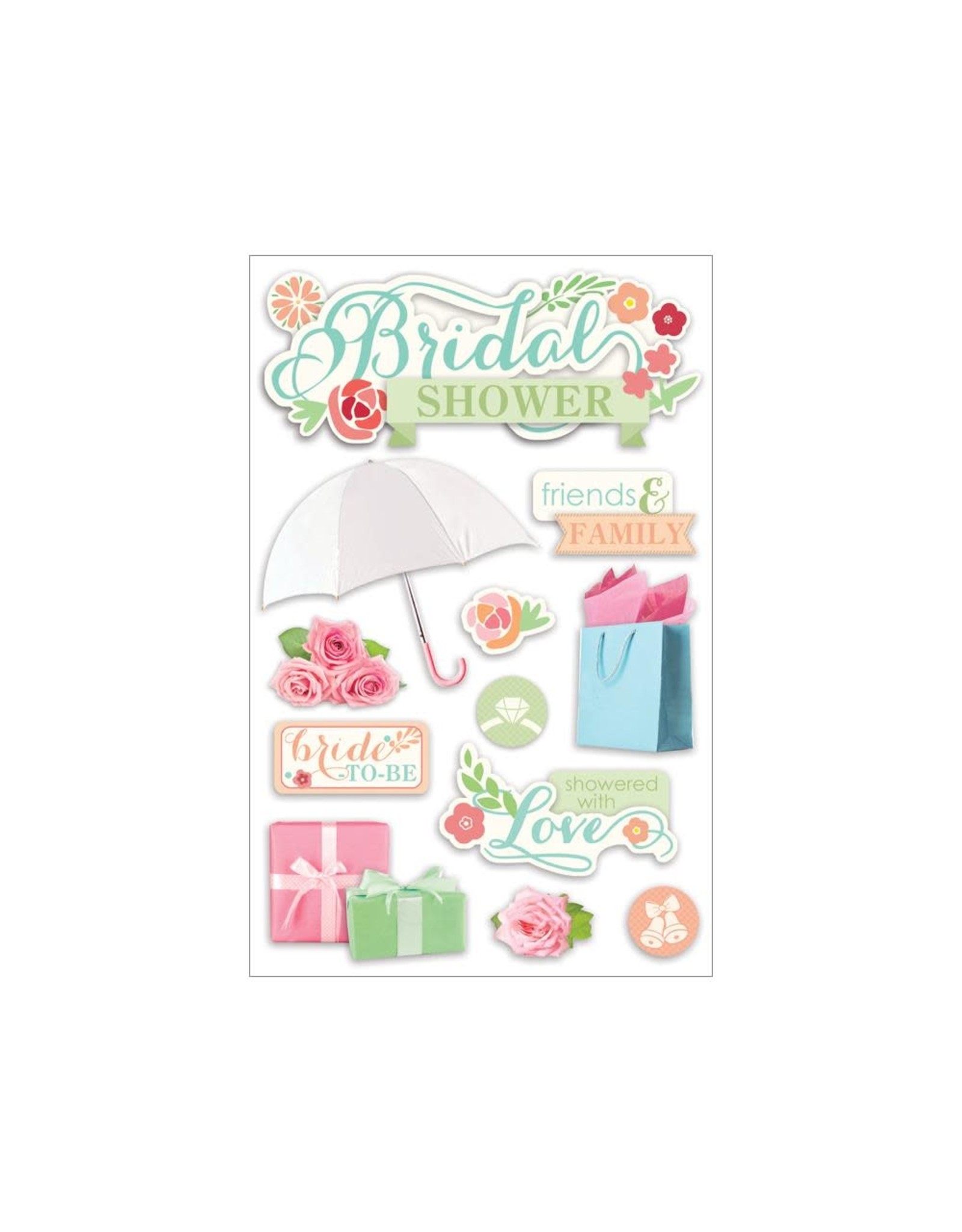 PAPER HOUSE PRODUCTIONS PAPER HOUSE BRIDAL SHOWER 3D STICKERS