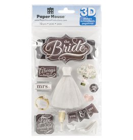 PAPER HOUSE PRODUCTIONS PAPER HOUSE THE BRIDE 3D STICKERS