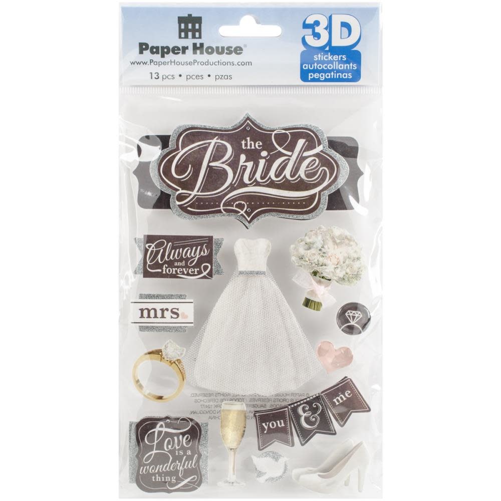 PAPER HOUSE PRODUCTIONS PAPER HOUSE THE BRIDE 3D STICKERS