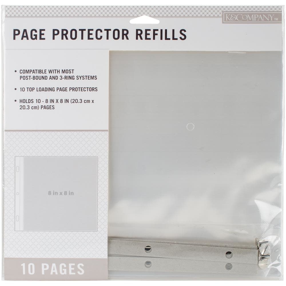K&COMPANY 8x8 PAGE REFILLS 10PK