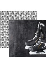 REMINISCE REMINISCE GAME DAY HOCKEY SKATES 12x12 CARDSTOCK