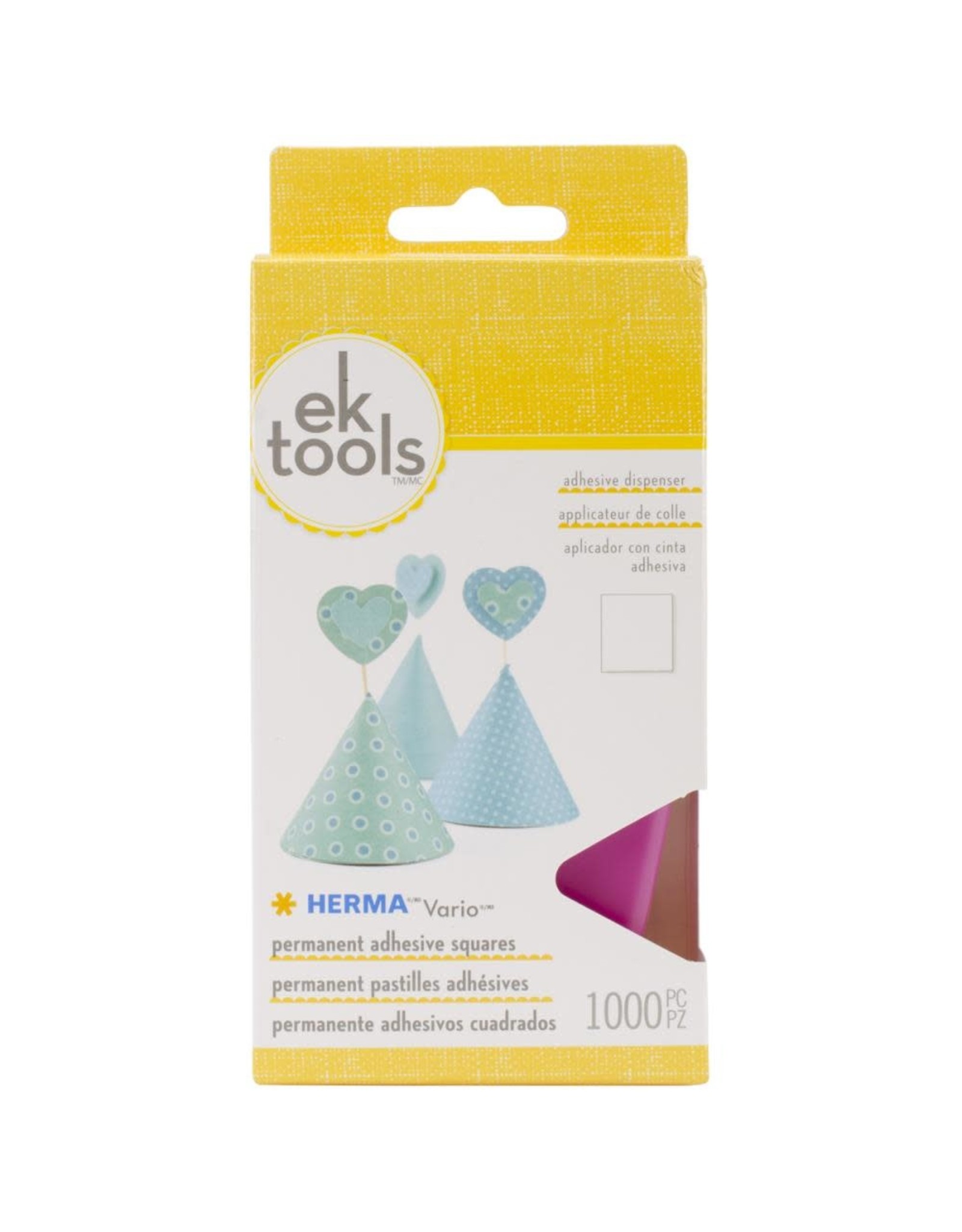 EK SUCCESS EK TOOLS HERMA VARIO PERMANENT ADHESIVE SQUARES DISPENSER