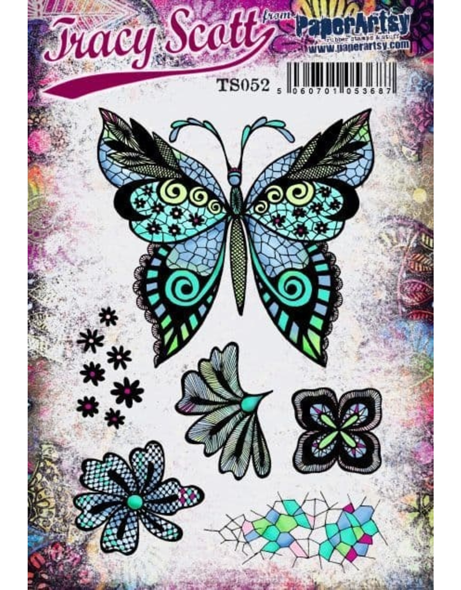 PAPER ARTSY PAPER ARTSY TRACY SCOTT TS052 CLING STAMP SET