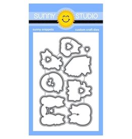 SUNNY STUDIO STAMPS SUNNY STUDIO MEOW & FUREVER DIE SET