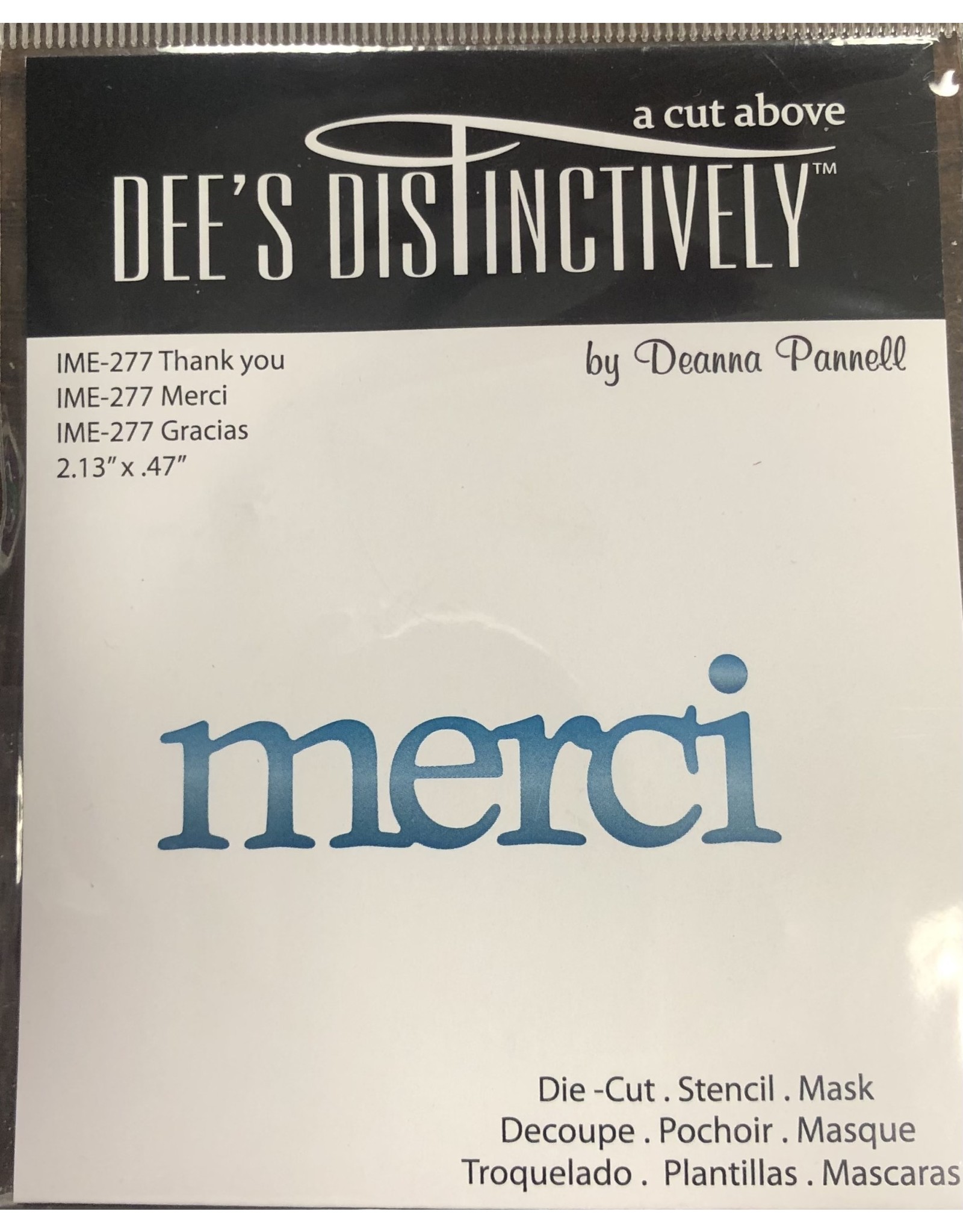 DEE’S DISTINCTIVELY DEE'S DISTINCTIVELY MERCI DIE