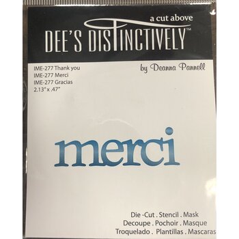 DEE'S DISTINCTIVELY MERCI DIE