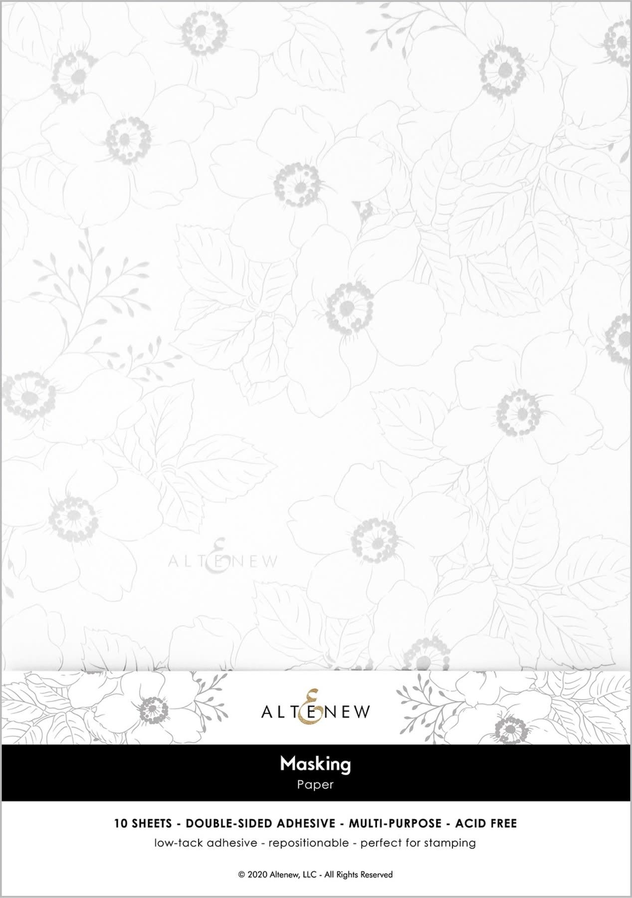 ALTENEW ALTENEW 8.5x11 MASKING PAPER 10 DOUBLE SIDED ADHESIVE SHEETS