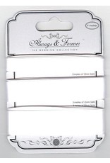 CRAFT CONSORTIUM CRAFT CONSORTIUM THE WEDDING COLLECTION ALWAYS & FOREVER WHITE SATIN RIBBON