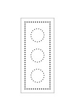 CRAFTERS WORKSHOP THE CRAFTERS WORKSHOP SLIMLINE DOTTED CIRCLES 4x9 STENCIL