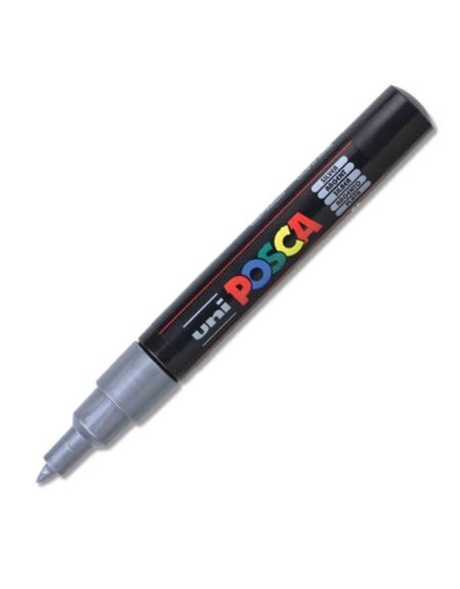 POSCA UNI POSCA SILVER OPAQUE WATER-BASED EXTRA FINE PAINT MARKER
