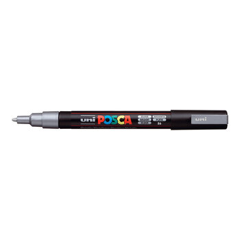 POSCA UNI POSCA SILVER OPAQUE WATER-BASED FINE PAINT MARKER