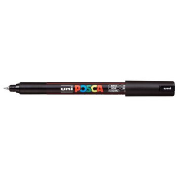 POSCA UNI POSCA BLACK OPAQUE WATER-BASED EXTRA FINE PAINT MARKER 0.7MM