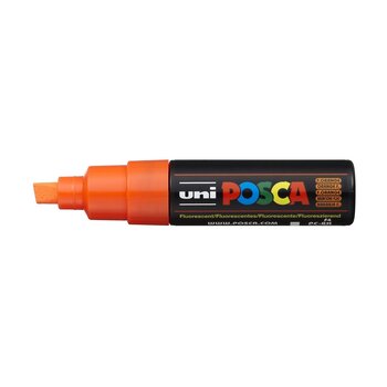 POSCA UNI POSCA FLUORESCENT ORANGE CHISEL TIP PAINT MARKER 8.0MM