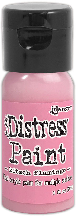 RANGER TIM HOLTZ DISTRESS ACRYLIC PAINT KITSCH FLAMINGO 1OZ