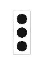 CRAFTERS WORKSHOP THE CRAFTERS WORKSHOP SLIMLINE SCALLOPED CIRCLES 4x9 STENCIL