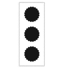 CRAFTERS WORKSHOP THE CRAFTERS WORKSHOP SLIMLINE SCALLOPED CIRCLES 4x9 STENCIL
