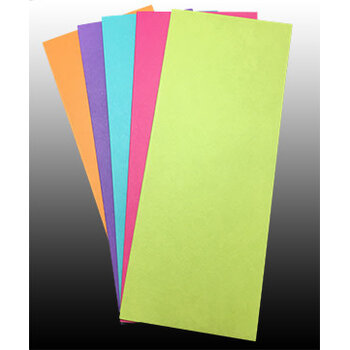 PAPER CUT THE PAPER CUT SCORED SLIMLINE CARDS FESTIVE VARIETY 3.5x8.5 FOLDED 25 PACK