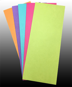 PAPER CUT THE PAPER CUT SCORED SLIMLINE CARDS FESTIVE VARIETY 3.5x8.5 FOLDED 25 PACK