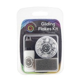 CRAFTERS COMPANION COSMIC SHIMMER SILVER MOON GILDING FLAKES KIT