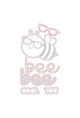 HONEY BEE HONEY BEE STAMPS BEE COOL DIE SET