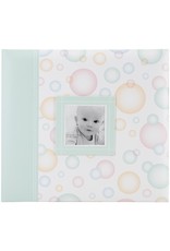 MBI MBI BABY GREEN BUBBLES POST-BOUND 12X12 ALBUM WITH WINDOW