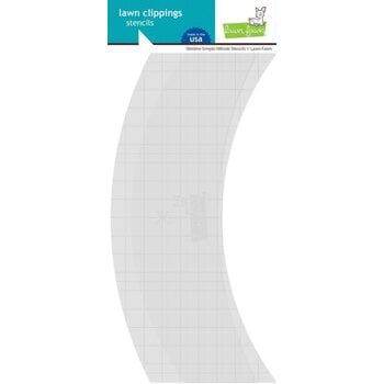 LAWN FAWN LAWN FAWN SLIMLINE SIMPLE HILLSIDE 4x9 STENCILS 2/PK