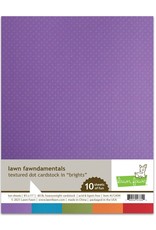 LAWN FAWN LAWN FAWN BRIGHTS TEXTURED DOT 8.5x11 CARDSTOCK 10 SHEETS